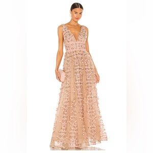 Bronx and Banco Blush Floral Maxi Dress